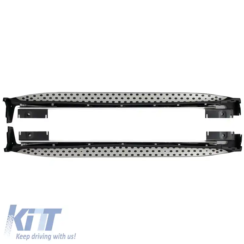 Trepte laterale, bare de protecție, potrivite pentru Mercedes-Benz ML-Class (W164) 05-11 2 buc.-image-6298737
