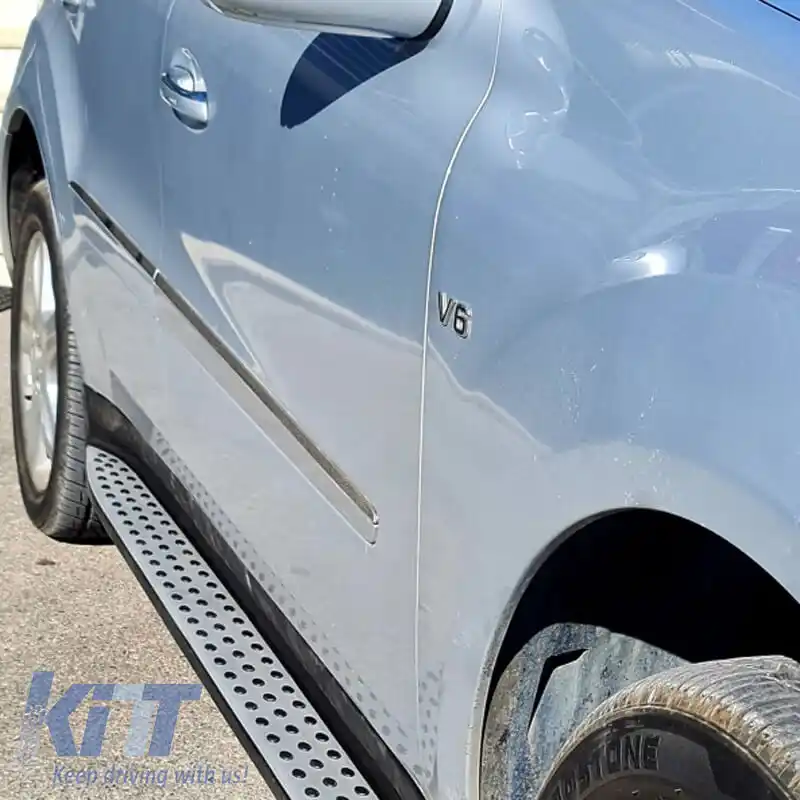 Trepte laterale, bare de protecție, potrivite pentru Mercedes-Benz ML-Class (W164) 05-11 2 buc.-image-6298744