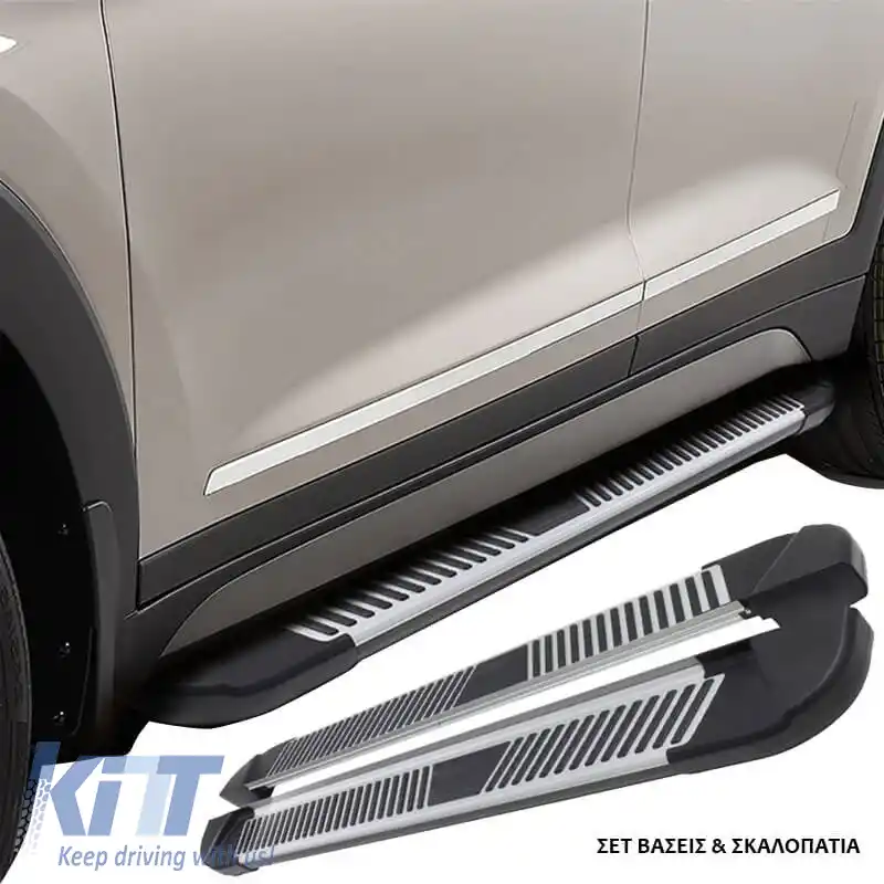 Trepte laterale cu suporturi potrivite pentru Jaecoo 7 2023 - PL 183cm 2 bucăți din aluminiu