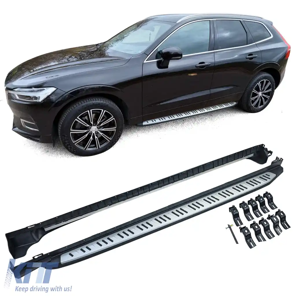 Trepte laterale din aluminiu Protecție laterală stil OE potrivite pentru Volvo XC60 II 2017-2025