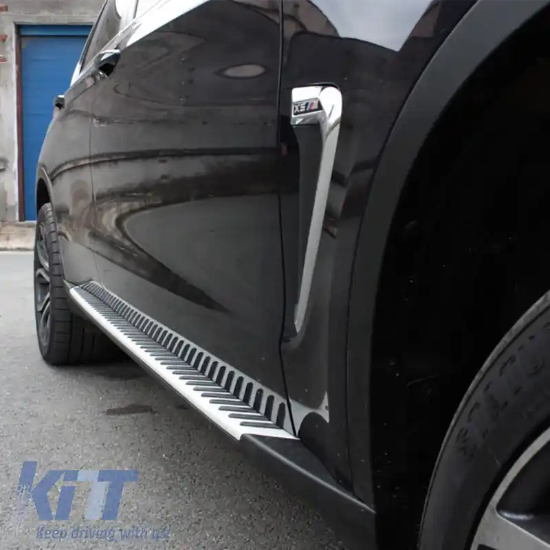 Trepte laterale plăci de rulare potrivite pentru BMW X5 F15 2013-2018 aspect OEM 2 buc-image-6309964