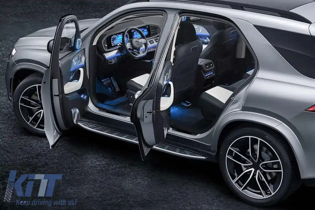 Trepte potrivite pentru Mercedes GLE W167 după 2019 cu iluminare LED-image-6131918