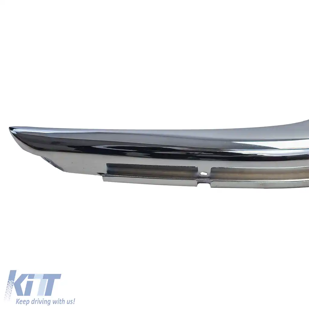 Trimmuri cromate bara fata EU 1.8mm 3-piese potrivite pentru Mercedes SL R107 71-89-image-6204917