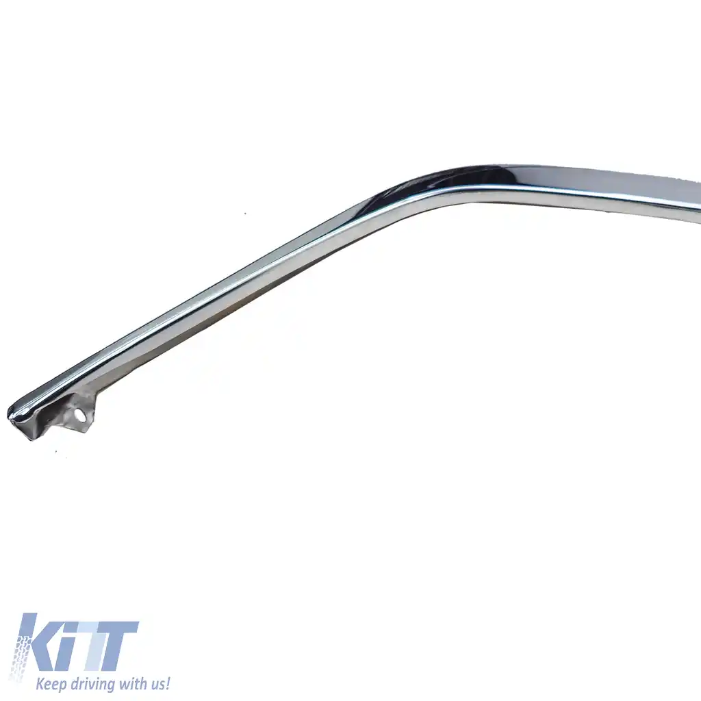 Trimmuri cromate bara fata EU 1.8mm 3-piese potrivite pentru Mercedes SL R107 71-89-image-6204921