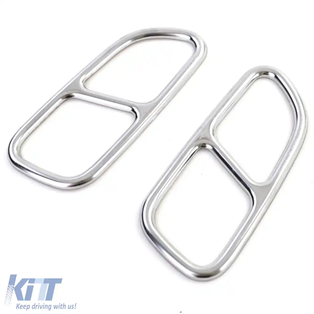 Trimuri cromate pentru teava de esapament, aspect 4-tuburi, potrivite pentru Mercedes SLK R171 08-11-image-6264224