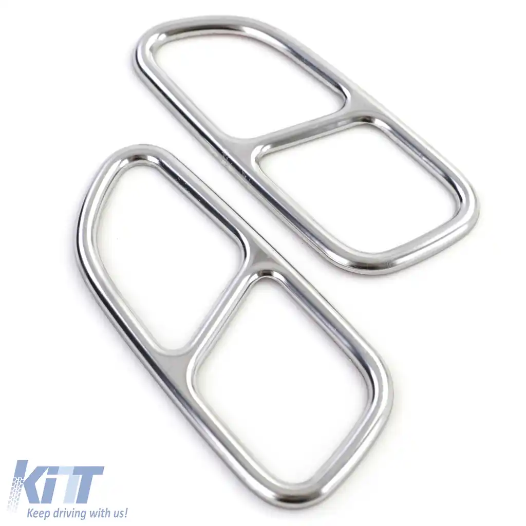 Trimuri cromate pentru teava de esapament, aspect 4-tuburi, potrivite pentru Mercedes SLK R171 08-11-image-6264225