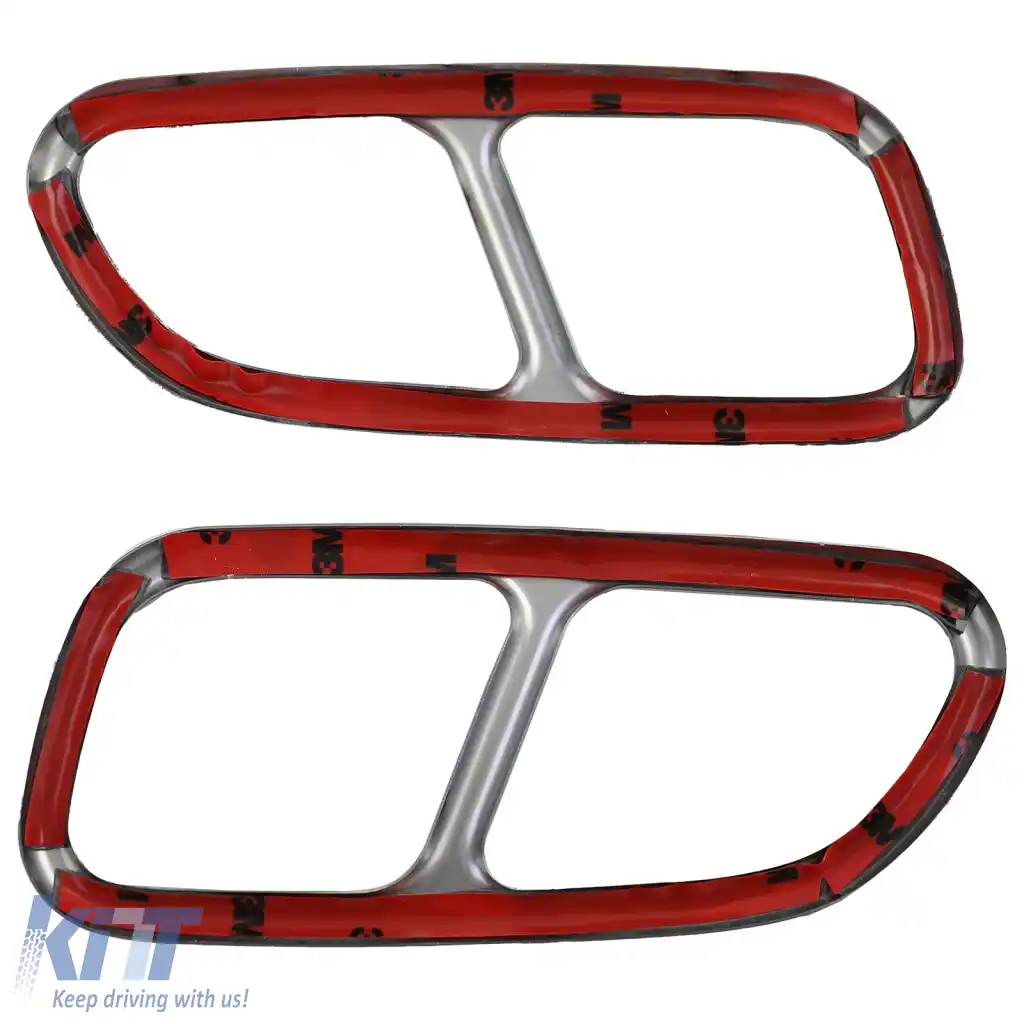 Trimuri cromate pentru teava de esapament, aspect 4-tuburi, potrivite pentru Mercedes SLK R171 08-11-image-6264229