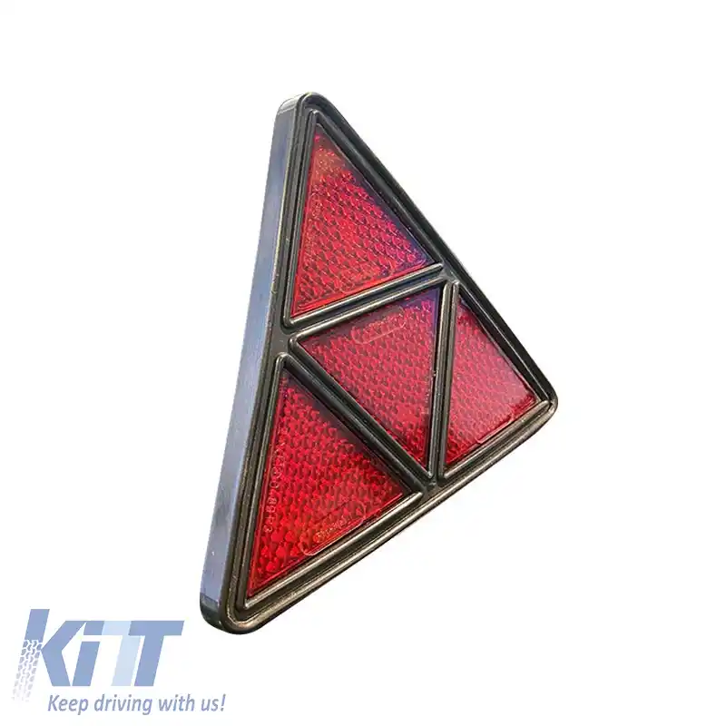 Triunghi Reflectorizant cu 4 Triunghiuri Interioare 155mm x 175mm Proplast Roșu 26107104 1 Bucată-image-6301378