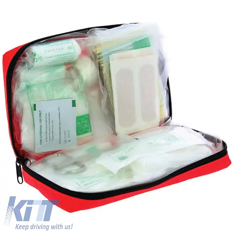 Trusă de Prim Ajutor DIN 13164 24.5 x 16 x 7 cm Auto+ cu 39 Articole 2707300-image-6324216