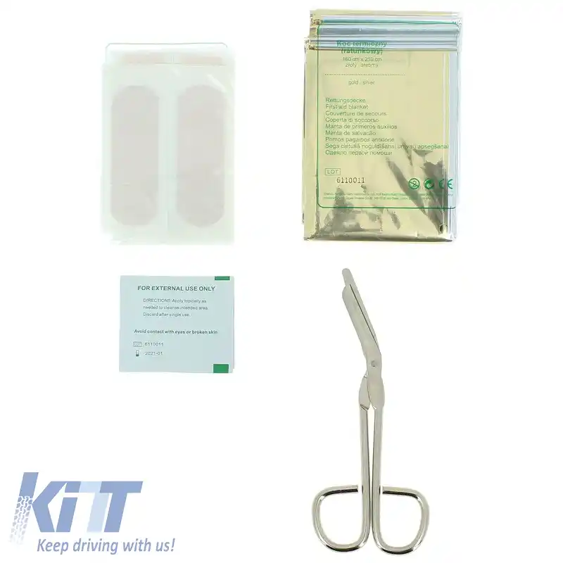 Trusă de Prim Ajutor DIN 13164 24.5 x 16 x 7 cm potrivită pentru Mașină + Cu 39 de Articole 2707300-image-6324765