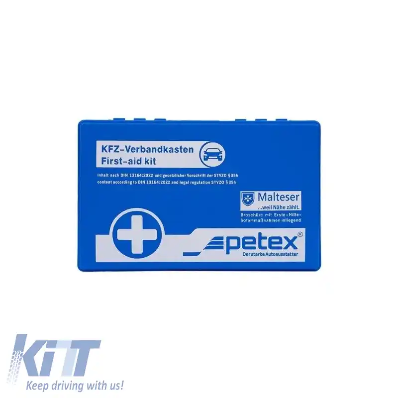 Trusă de prim ajutor potrivită pentru Din 13164:2022 Petex Blue Box-image-6324376