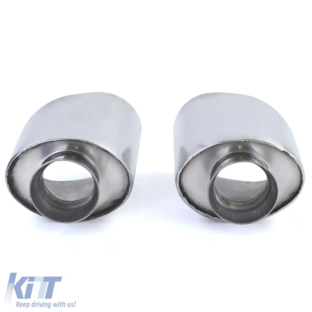 Tubi de evacuare din oțel inoxidabil lustruit, potrivite pentru Porsche 911 993 3.6 200kw 210kw-image-6199026