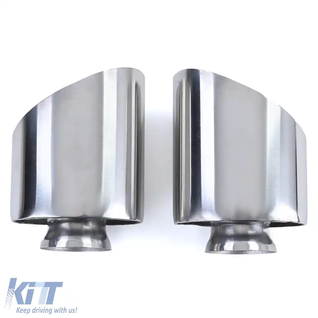 Tubi de evacuare din oțel inoxidabil lustruit, potrivite pentru Porsche 911 993 3.6 200kw 210kw-image-6199028