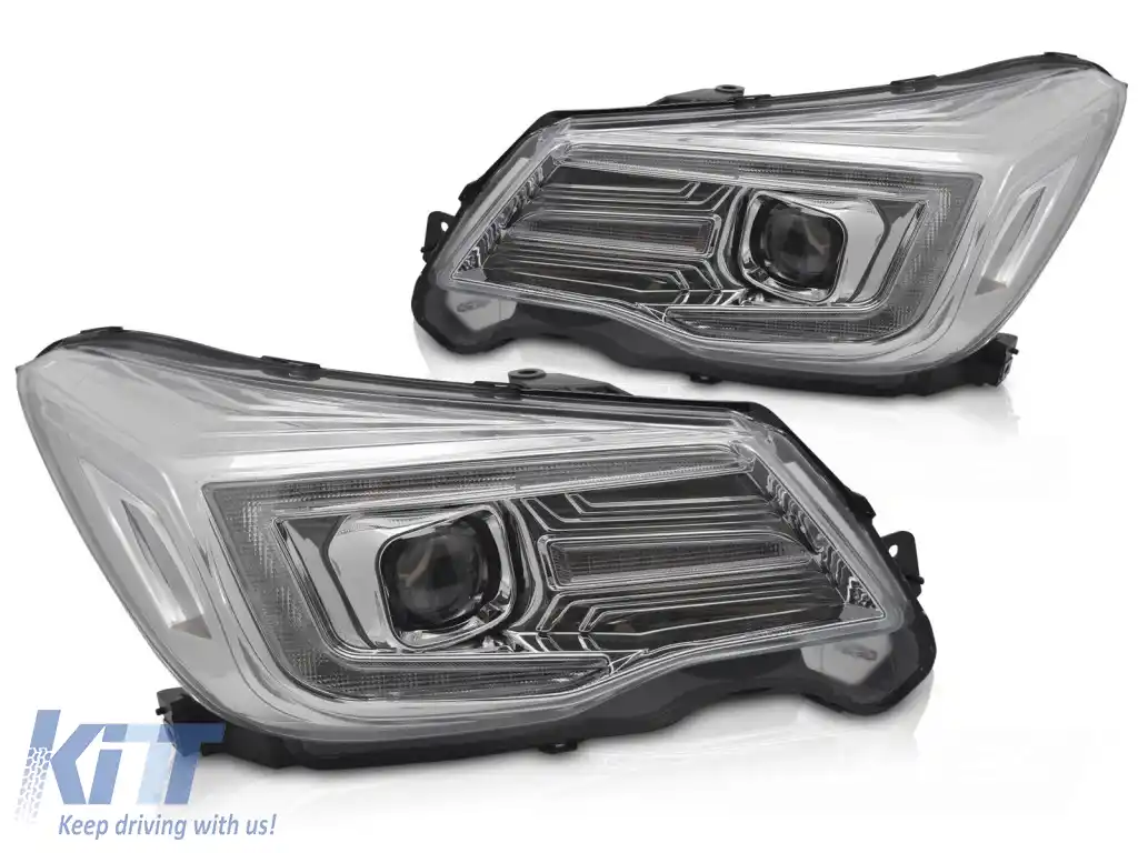 TUBULAT DE FARURI LUMINĂ DRL CHROME potrivit pentru SUBARU FORESTER IV 13-18