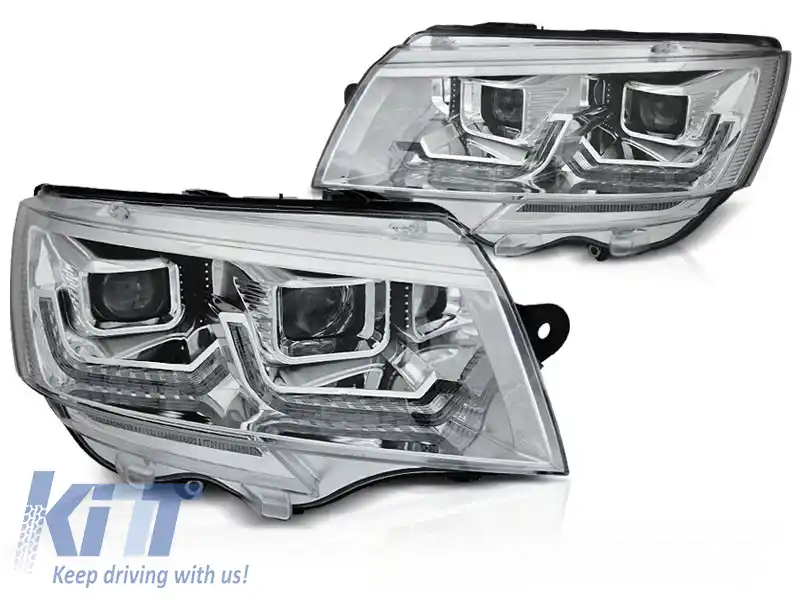 TUBULAT FARURI LUMINA CHROME DRL SEQ potrivit pentru VW T6.1 20-