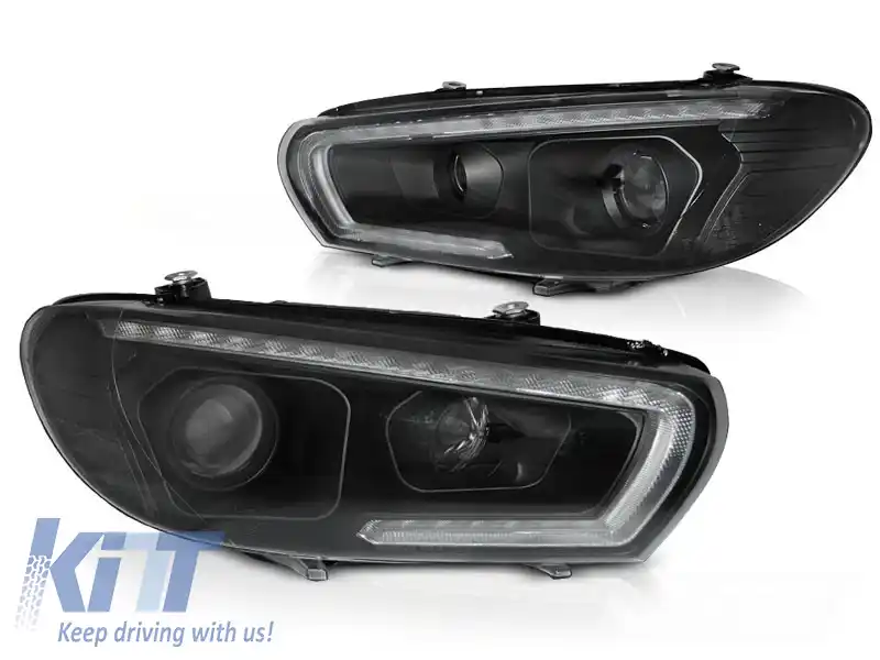 TUBURI FARURI XEONON SEQ LED NEGRU potrivit pentru VW SCIROCCO 08-04.14
