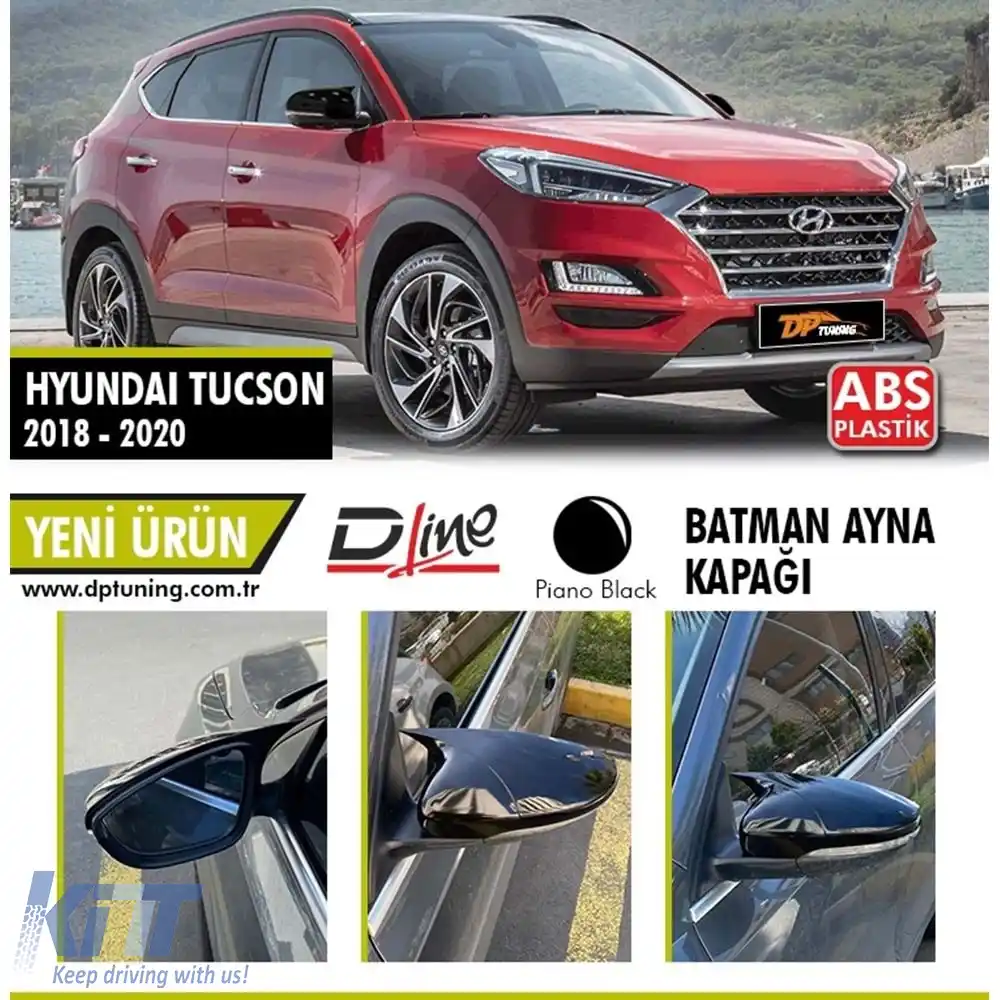 image-23-Tucson cu capac de oglindă Batman cu semnal, negru lucios / 2018-2020