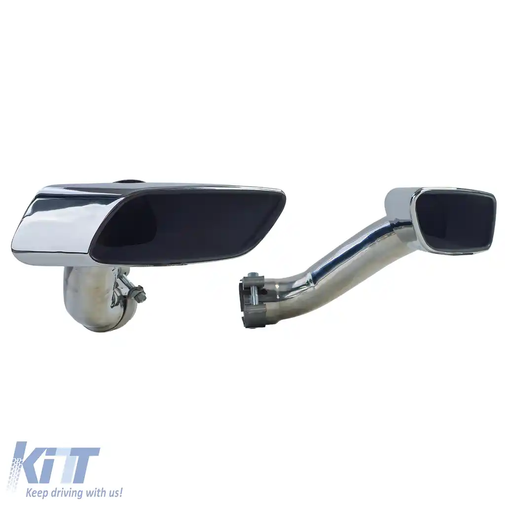 Tăvițe de eșapament pătrate M50 look din oțel inoxidabil, potrivite pentru BMW X6 30d 40d E71 08-14-image-6206967
