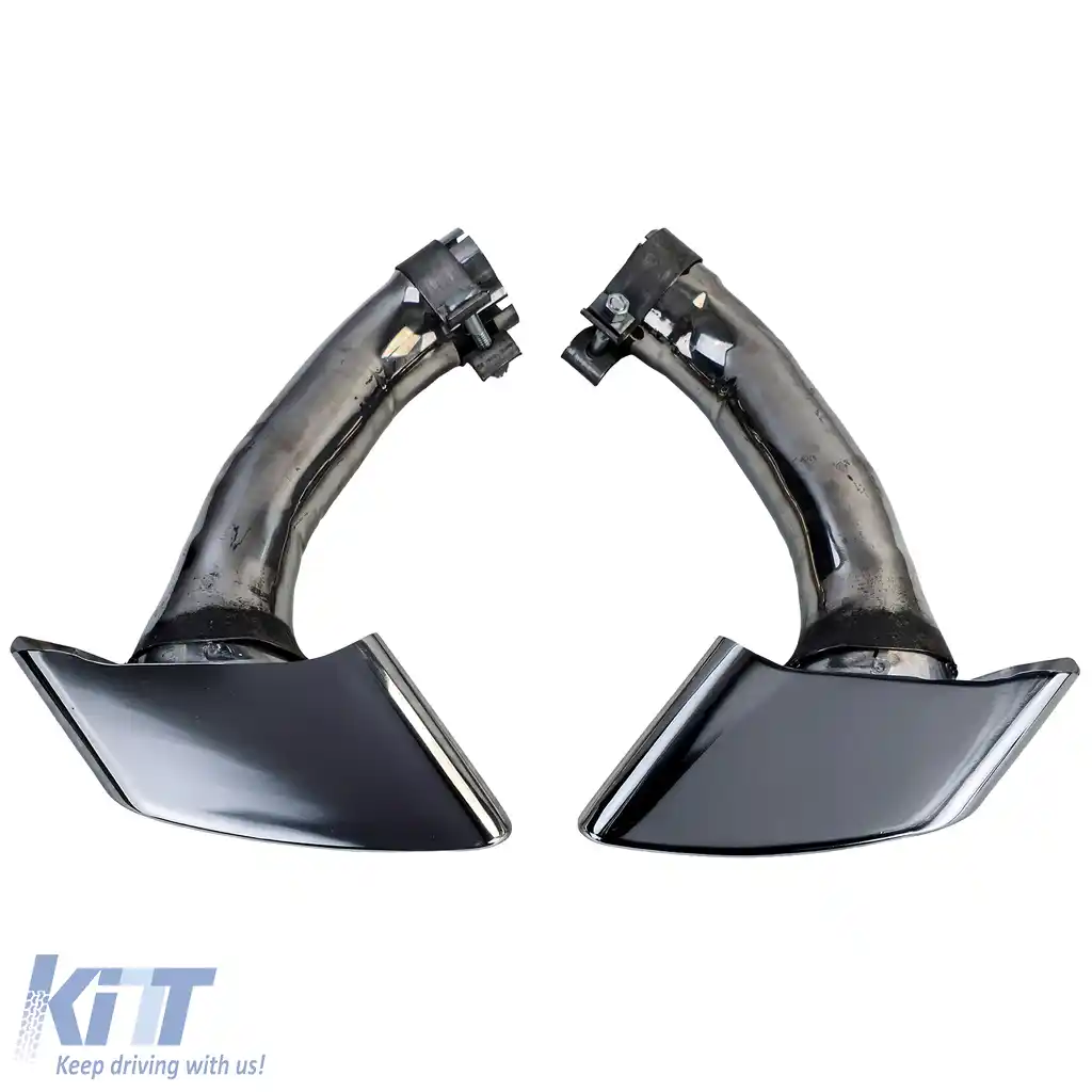 Tăvițe de eșapament pătrate M50 look din oțel inoxidabil, potrivite pentru BMW X6 30d 40d E71 08-14-image-6206970