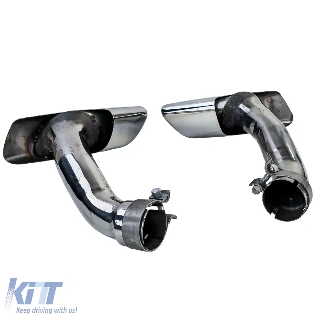 Tăvițe de eșapament pătrate M50 look din oțel inoxidabil, potrivite pentru BMW X6 30d 40d E71 08-14-image-6206973