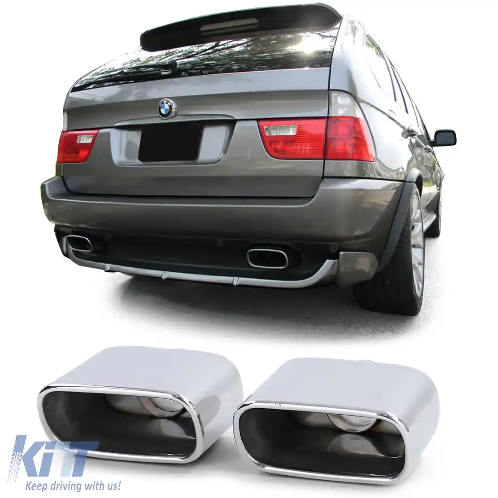image-3-Tăvițe de evacuare cu aspect sportiv potrivite pentru BMW X5 E53 3.0i 99-06
