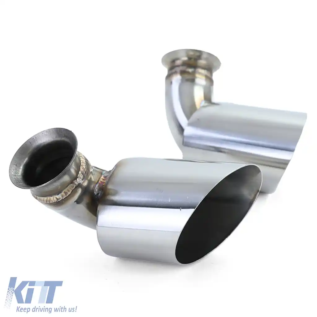 Tăvițe de evacuare din oțel inoxidabil oval 115*85 mm, potrivite pentru Porsche 911 996 98-01 3.4 221kw-image-6197513