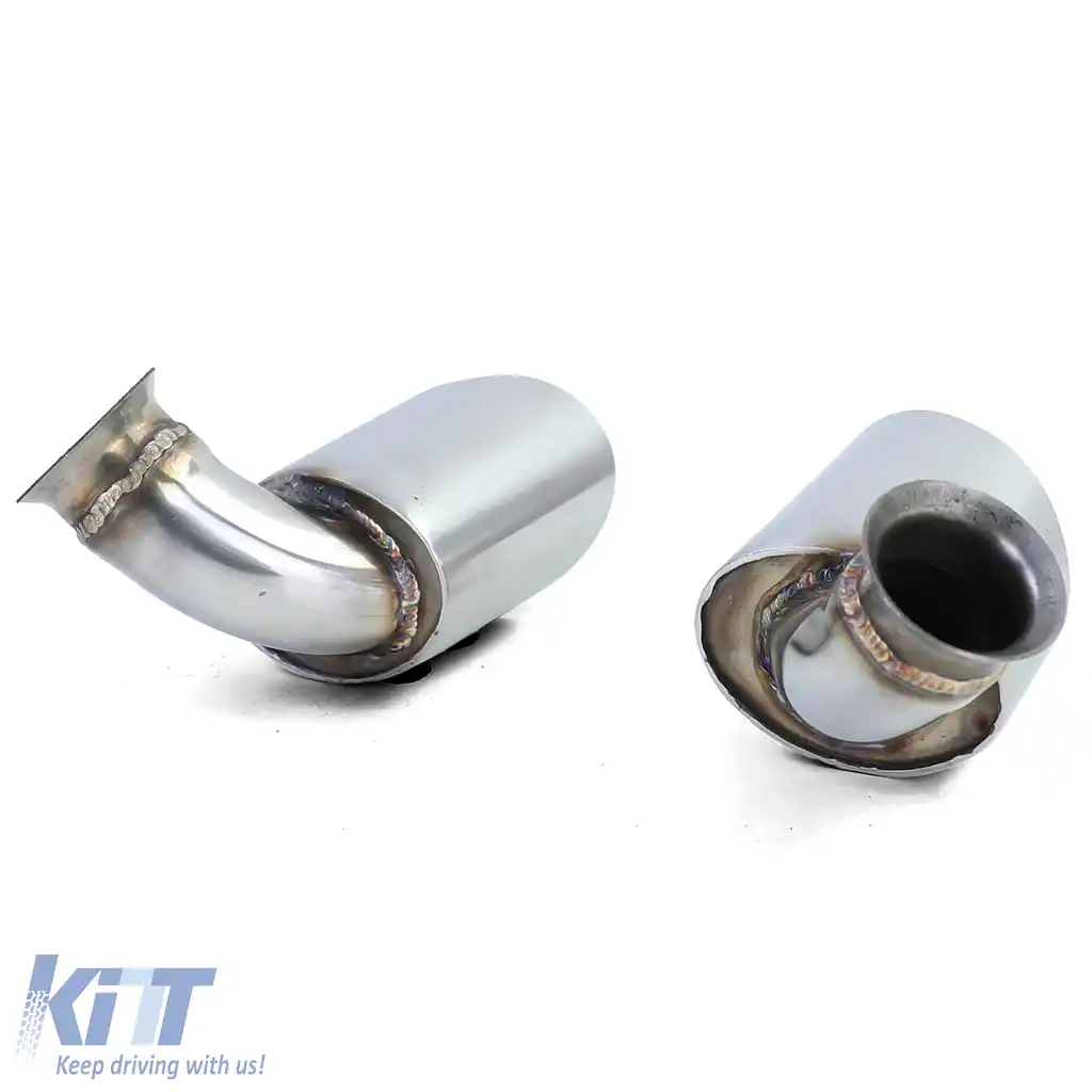 Tăvițe de evacuare din oțel inoxidabil oval 115*85 mm, potrivite pentru Porsche 911 996 98-01 3.4 221kw-image-6197517