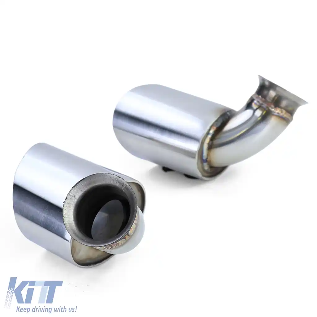 Tăvițe de evacuare din oțel inoxidabil oval 115*85 mm, potrivite pentru Porsche 911 996 98-01 3.4 221kw-image-6197518