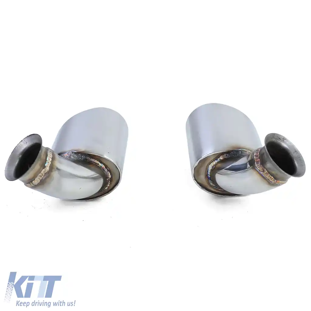 Tăvițe de evacuare din oțel inoxidabil oval 115*85 mm, potrivite pentru Porsche 911 996 98-01 3.4 221kw-image-6197519