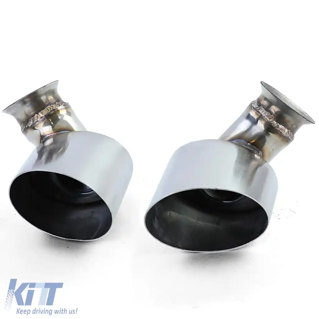 Tăvițe de evacuare din oțel inoxidabil oval 115*85 mm, potrivite pentru Porsche 911 996 98-01 3.4 221kw-image-6197520