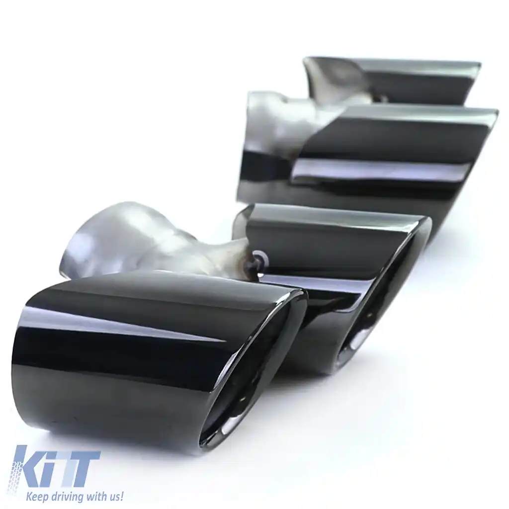 Tăvițe de evacuare duale negre potrivite pentru Porsche 911 991.2 15-19 3.0 370CP-image-6203958