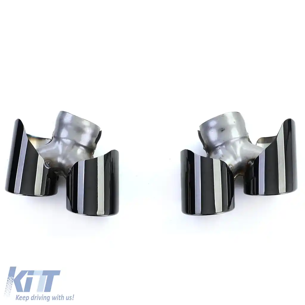 Tăvițe de evacuare duale negre potrivite pentru Porsche 911 991.2 15-19 3.0 370CP-image-6203961