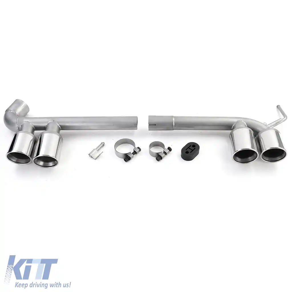 Tăvițe de evacuare duplex, aspect potrivit pentru BMW F30 F31 318 320 F32 F33 F36 418 420-image-6204407