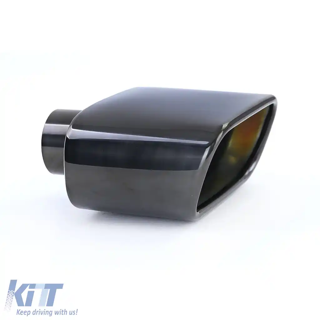 Tăvițe de evacuare sport din oțel inoxidabil negru, potrivite pentru BMW X5 E53 99-06 3.0i-image-6199612