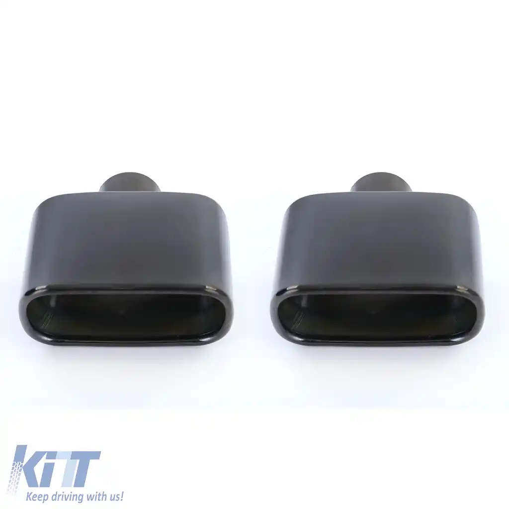Tăvițe de evacuare sport din oțel inoxidabil negru, potrivite pentru BMW X5 E53 99-06 3.0i-image-6199614