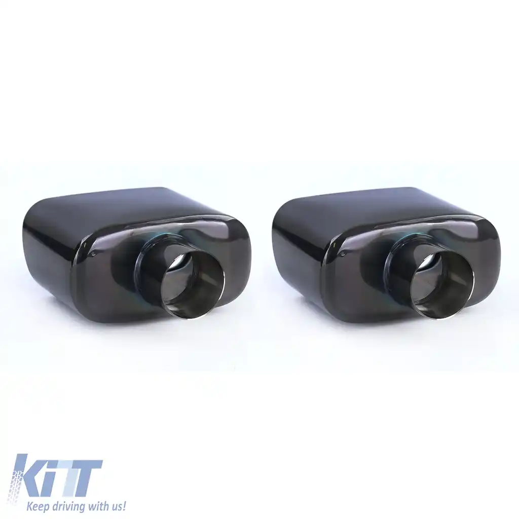 Tăvițe de evacuare sport din oțel inoxidabil negru, potrivite pentru BMW X5 E53 99-06 3.0i-image-6199615
