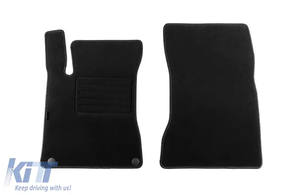 Tăvițe de podea din covor cu două straturi, potrivite pentru Mercedes GLB X247 după 2020, din material Rex, set de 4 bucăți, negre-image-6241266