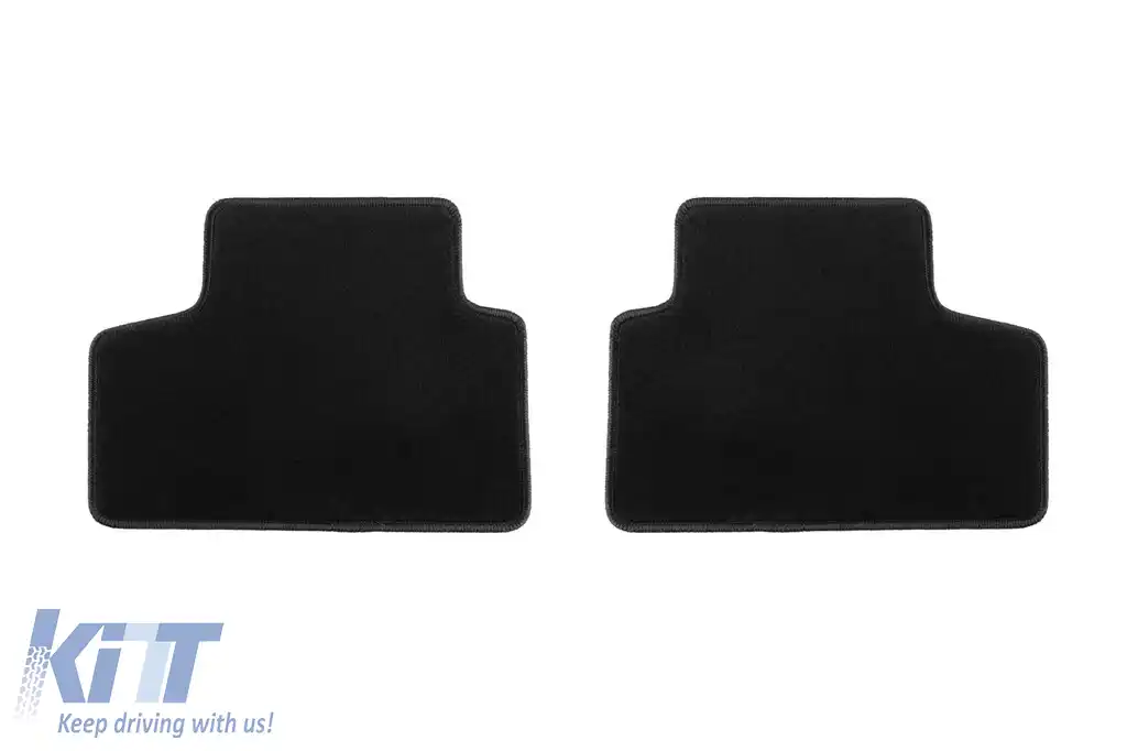 Tăvițe de podea din covor cu două straturi, potrivite pentru Mercedes GLB X247 după 2020, din material Rex, set de 4 bucăți, negre-image-6241267