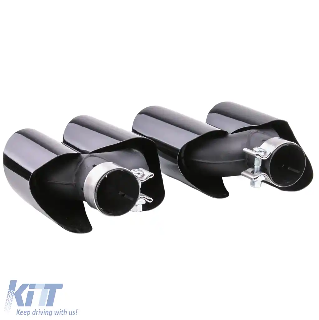 Tăvițe duble cu aspect sport negru, potrivite pentru Porsche Macan 95B 14-17-image-6206121