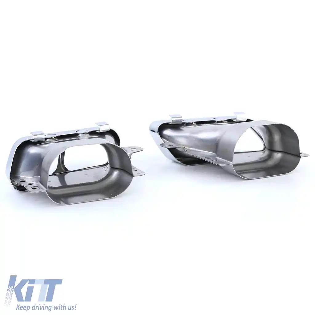 Tăvițe duble sport versiune crom pentru Mercedes CLA C117 X117 13-19-image-6196872