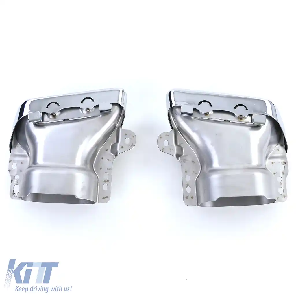 Tăvițe duble sport versiune crom pentru Mercedes CLA C117 X117 13-19-image-6196873