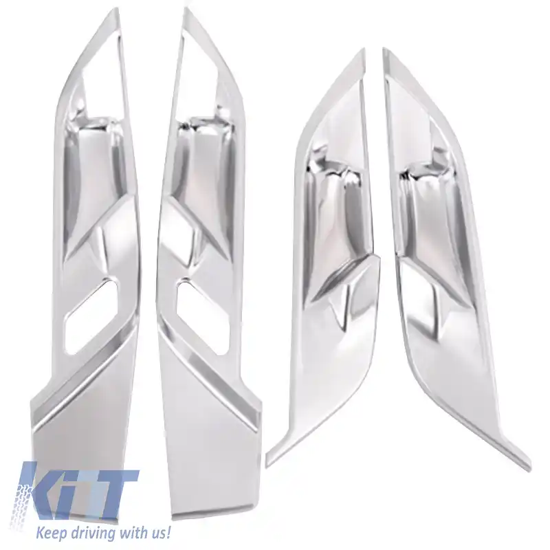 Tăvițe pentru mânerele ușilor, carcase, trim cromat, potrivite pentru BMW X1 F48 15-19, set de 4 bucăți-image-6307566