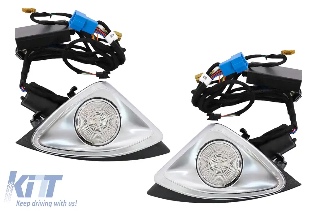 Tweeter LED rotativ 4D cu 3/ 64 culori compatibil cu Mercedes C-Class W205 Facelift (2018-2020)
