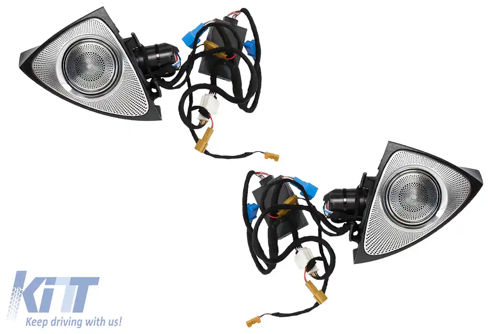 Tweeter LED rotativ cu 3 culori compatibil cu Mercedes C-Class W205 C205 S205 (2014-2018)