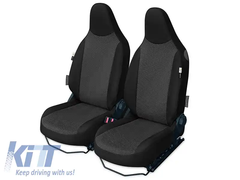 Ușă Kegel potrivită pentru două scaune frontale individuale de Toyota Aygo, Peugeot 107, Citroen C1 cu 3 uși după 2014, negre cu model