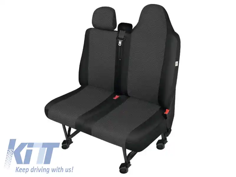 Ușă Kegel seria Ares Tailor Made potrivită pentru scaun dublu frontal complet pe Renault Master, Opel Movano, Nissan NV400 după 2010, negru