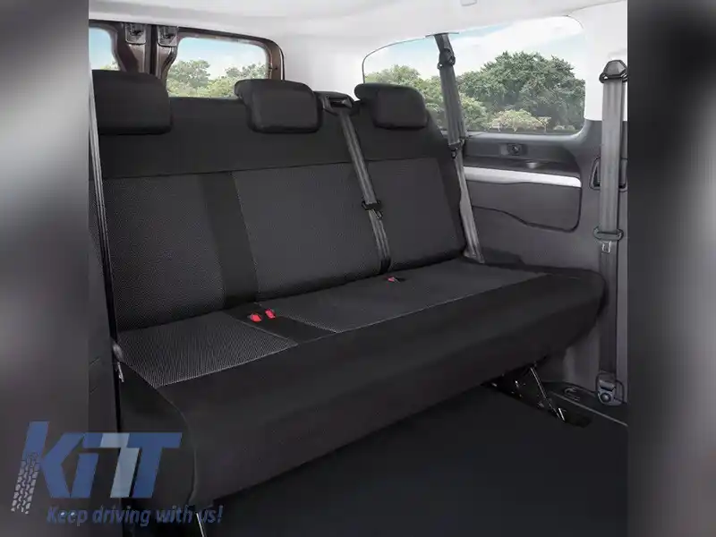 Ușă Kegel seria Tailor Made pentru scaun complet potrivit pentru Peugeot Expert, Traveller, Citroen Jumpy, Spacetourer, Toyota Proace, Proace Verso după 2016, Opel Vivaro, Zafira Life după 2019, negru