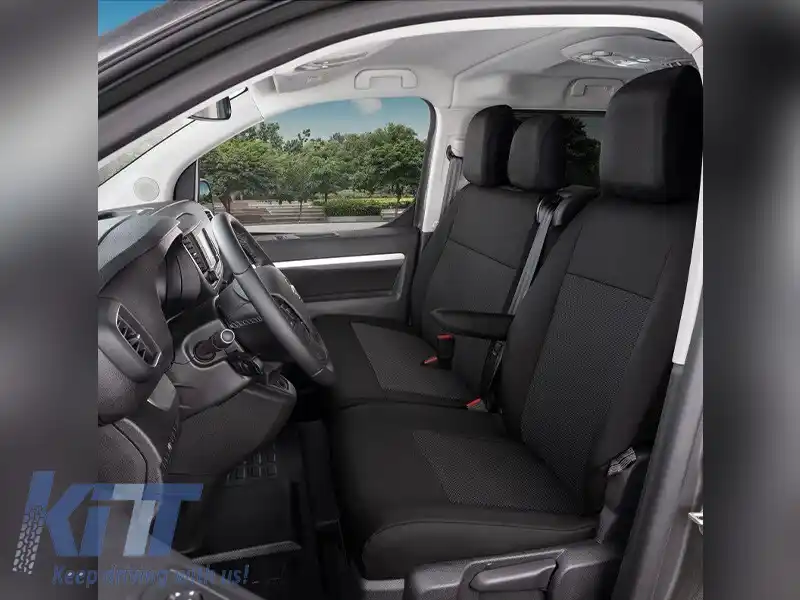 Ușă Kegel seria Tailor Made potrivită pentru scaunele din față 1+2 ale Peugeot Expert, Traveller, Citroen Jumpy, Spacetourer, Toyota Proace, Proace Verso, Opel Vivaro, Zafira Life după 2019, negru