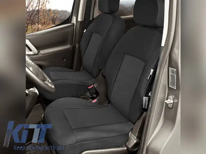 Ușă Kegel seria Tailor Made set potrivit pentru scaunele din față și din spate ale Citroen Berlingo Multispace, Peugeot Partner 2008-2018, negru