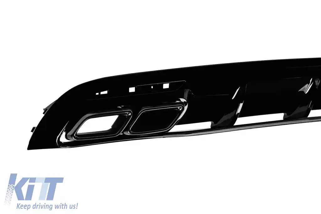Un pachet de design tip 63 potrivit pentru Mercedes S-Class C217 coupe 2014-2020 cu țevi de eșapament negre pentru modelul echipat cu bara spate A Design Line-image-6138884